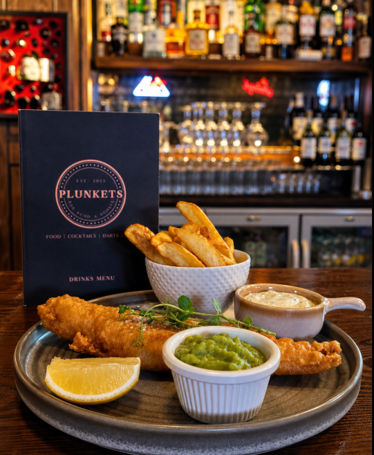 Fish & Chips at Plunkets Pub Dublin