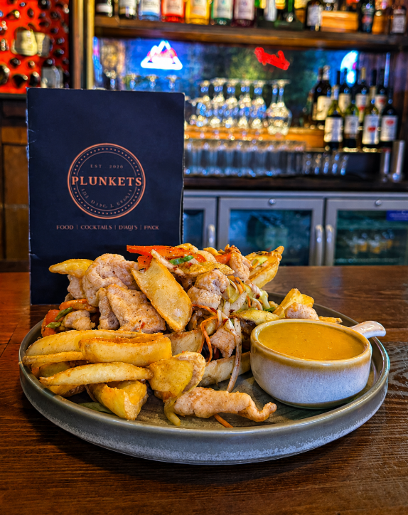 Shredded Chicken Spice Bag at Plunkets Pub Dublin