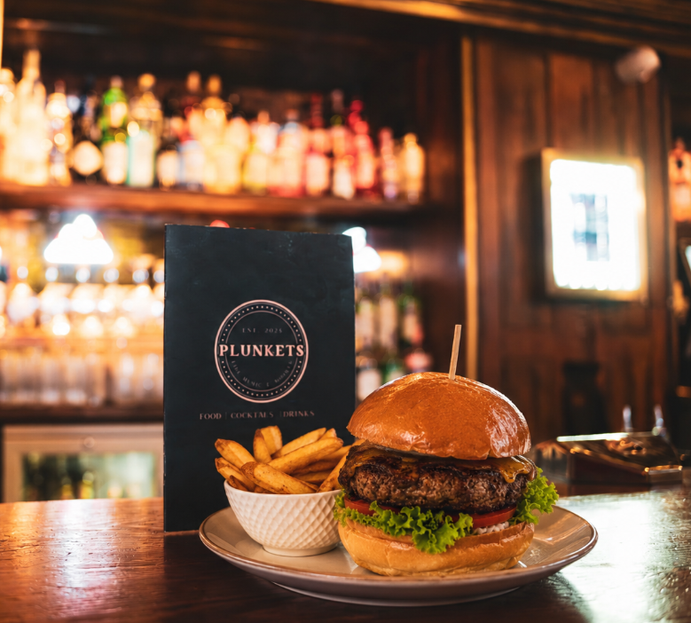 Plunkets Burger at Plunkets Pub Dublin