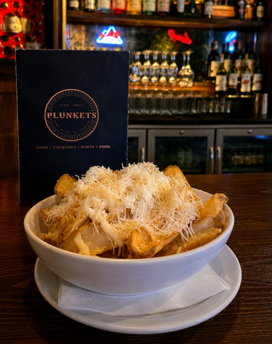 Parmesan Truffle Fries at Plunkets Pub Dublin