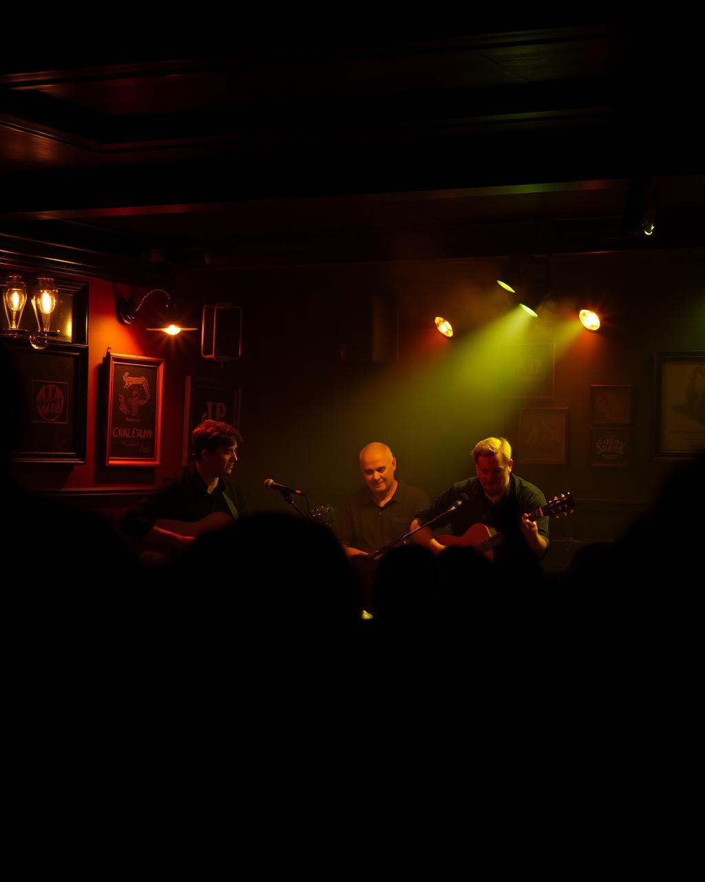 Live music and karaoke setup at Plunkets Dublin city centre