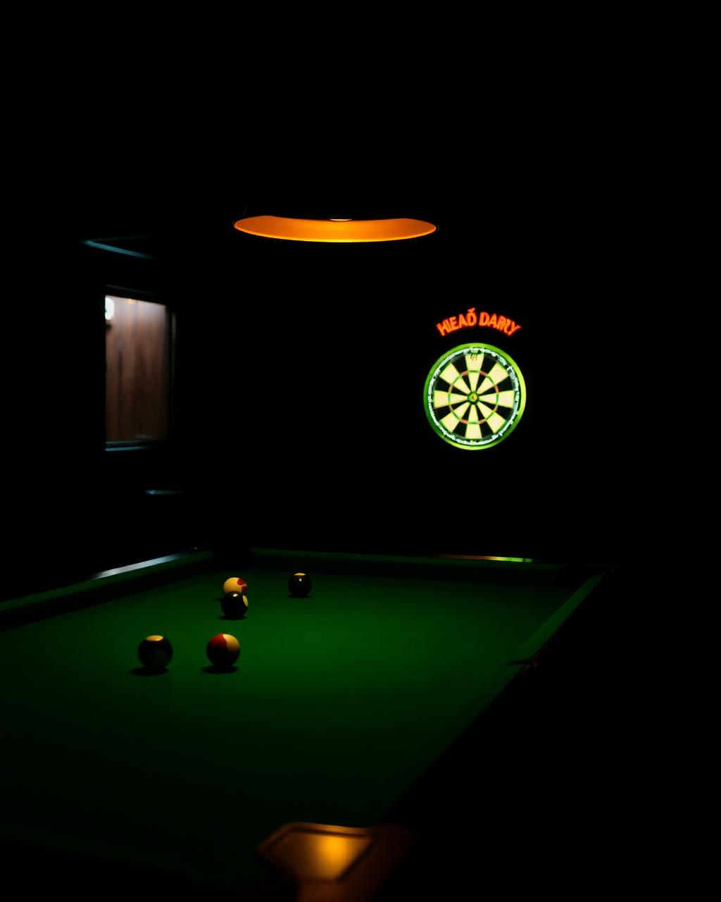 Pool tables and dart boards at Plunkets Pub Dublin city centre